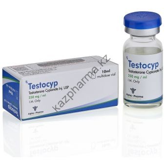 TestoCyp (Тестостерон ципионат) Alpha Pharma балон 10 мл (250 мг/1 мл) - Каскелен