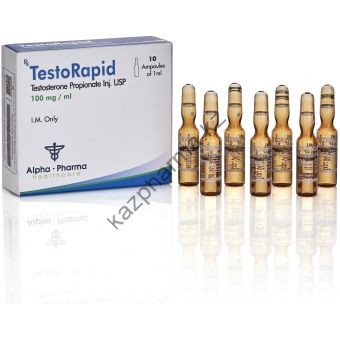 TestoRapid (Тестостерон пропионат) Alpha Pharma 10 ампул по 1мл (1амп 100 мг) - Каскелен