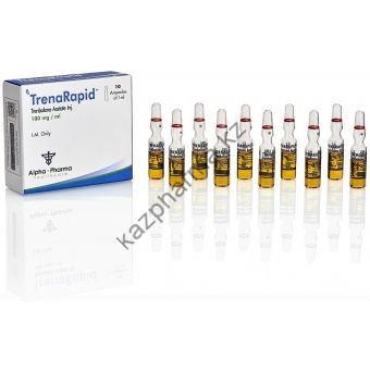 Тренболон ацетат Alpha Pharma (TrenaRapid) 10 ампул по 1мл (1амп 100 мг) - Каскелен