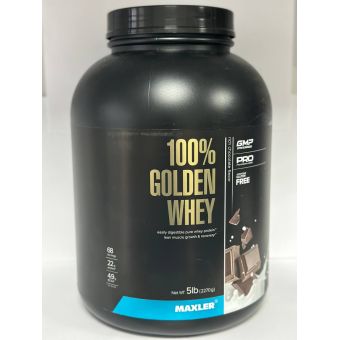 Протеин Maxler 100% Golden Whey 5 Ibs 2270 грамм (68 порц) Каскелен