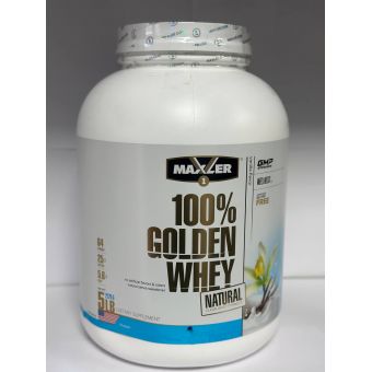 Протеин Maxler 100% Golden Whey Natural 5 lbs 2270 грамм (64 порц) Каскелен