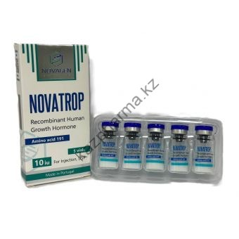 Гормон роста Novatrop Novagen 5 флаконов по 10 ед (50 ед) - Каскелен