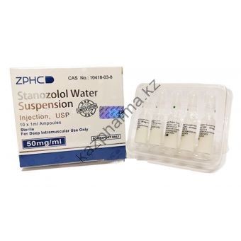 Винстрол ZPHC (Stanozolol Suspension) 10 ампул по 1мл (1амп 50 мг) - Каскелен